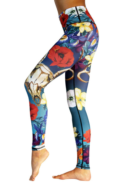 Georgia Printed Yoga Democracy Leggings