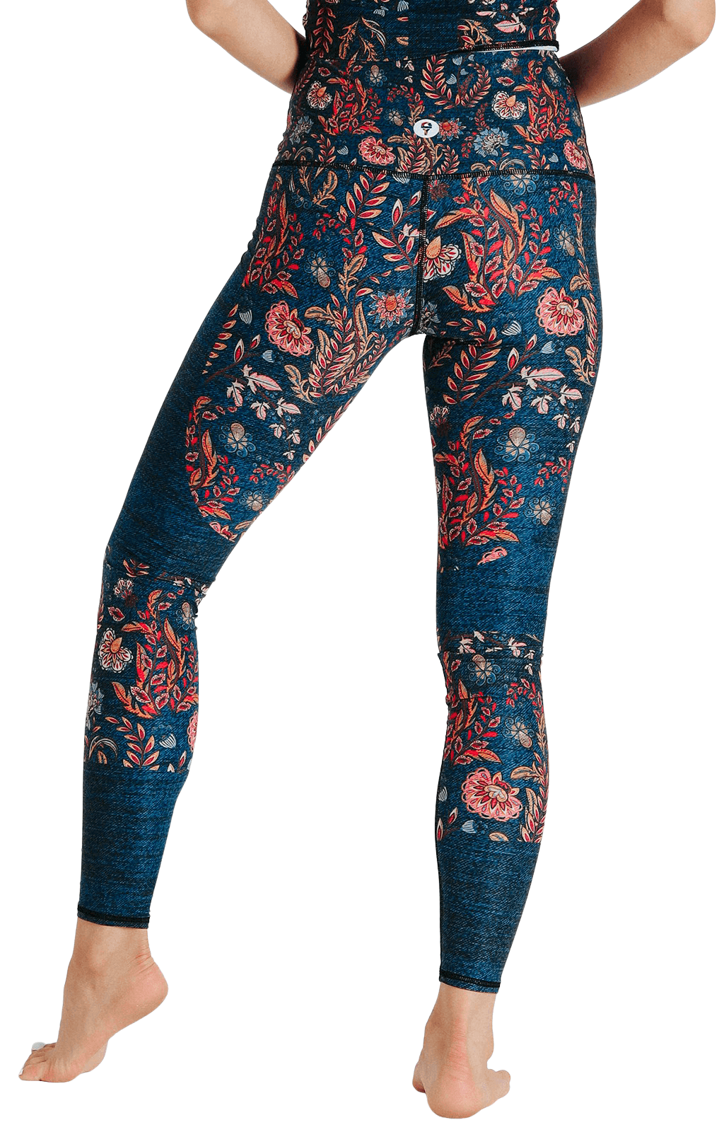 Festival Denim Printed Yoga Democracy Leggings