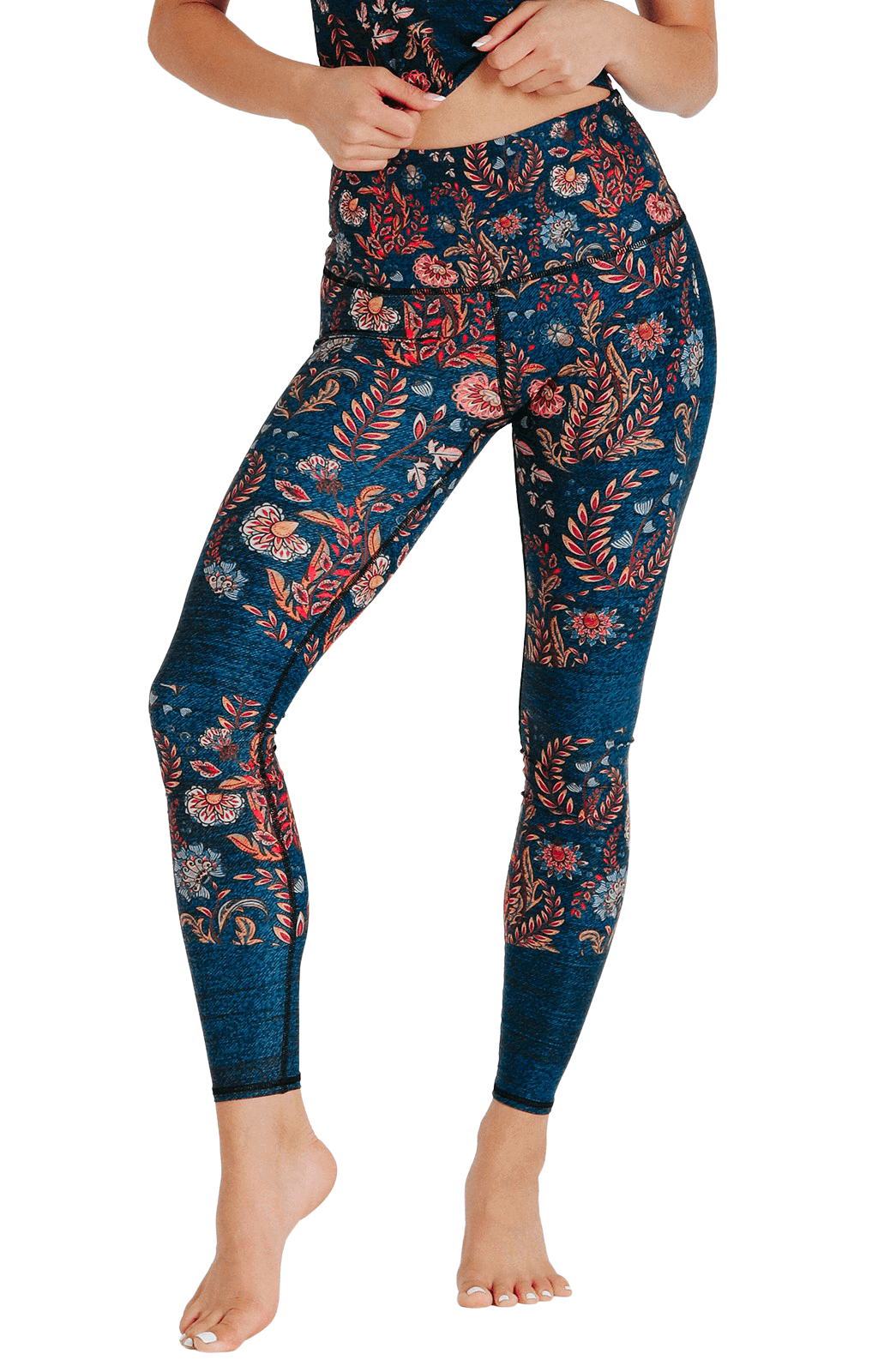 Festival Denim Printed Yoga Democracy Leggings