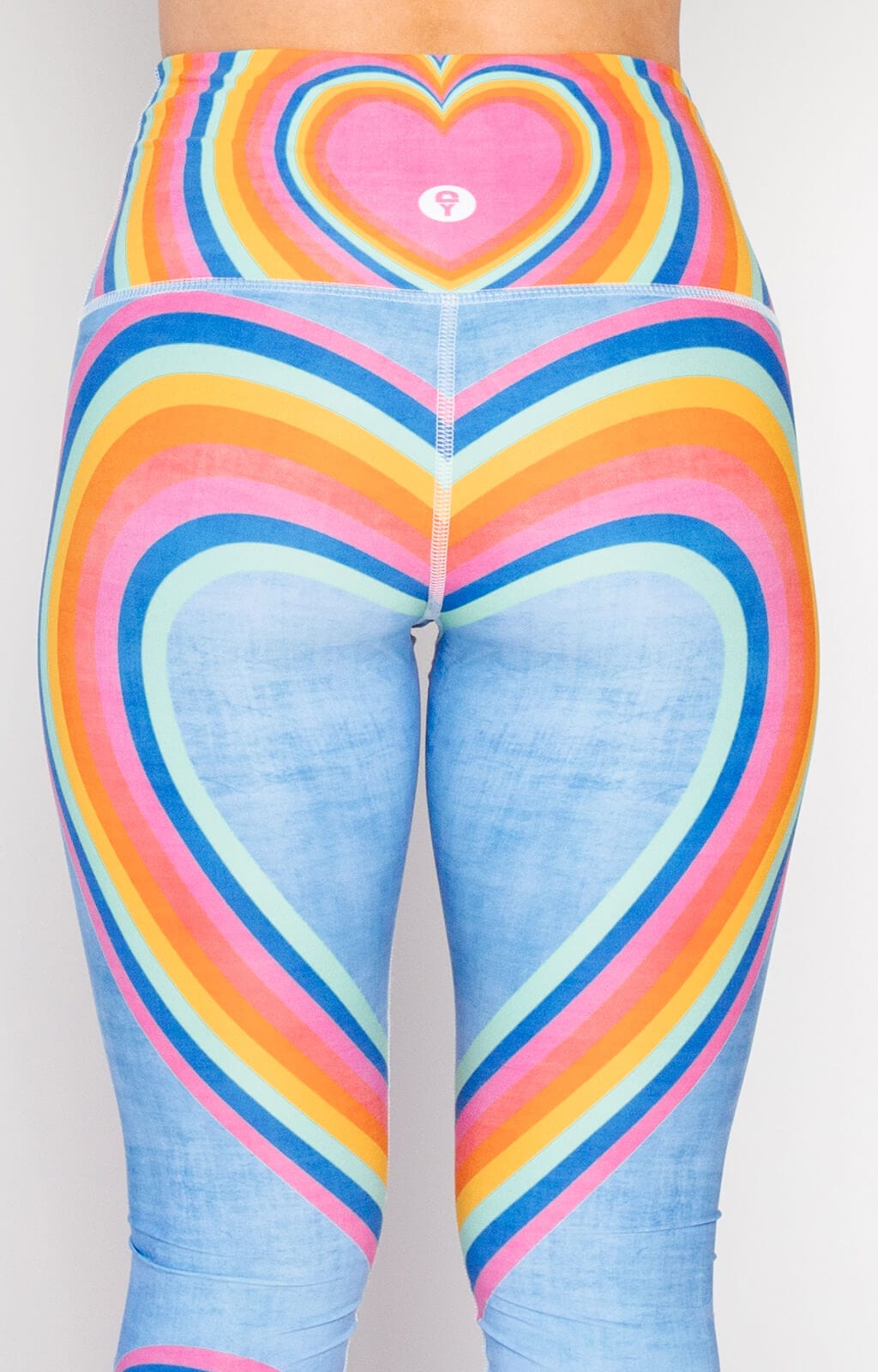 Rainbow Love Printed Yoga Leggings by Yoga Democracy