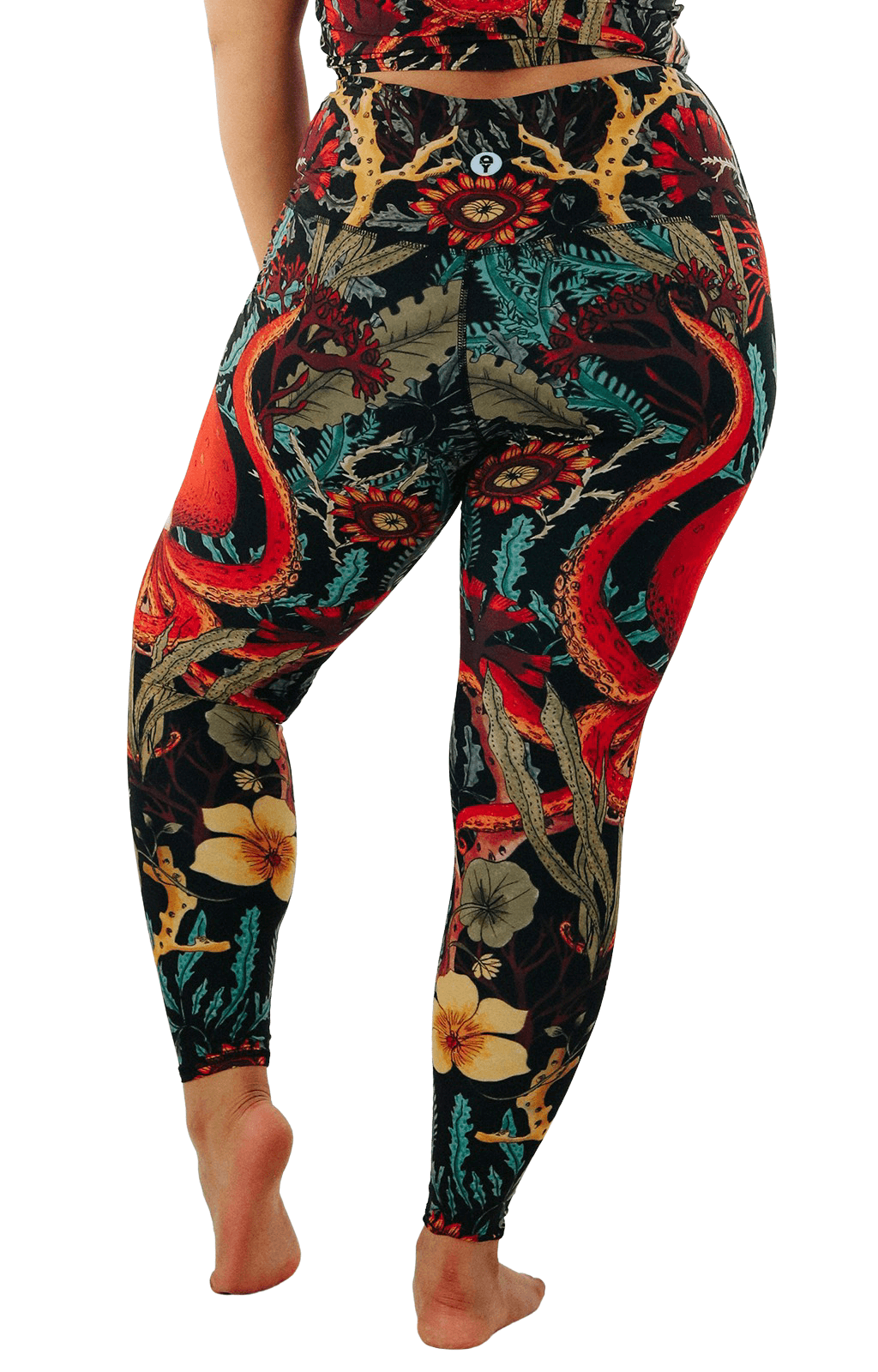 Coral My Name Printed Yoga Democracy Leggings