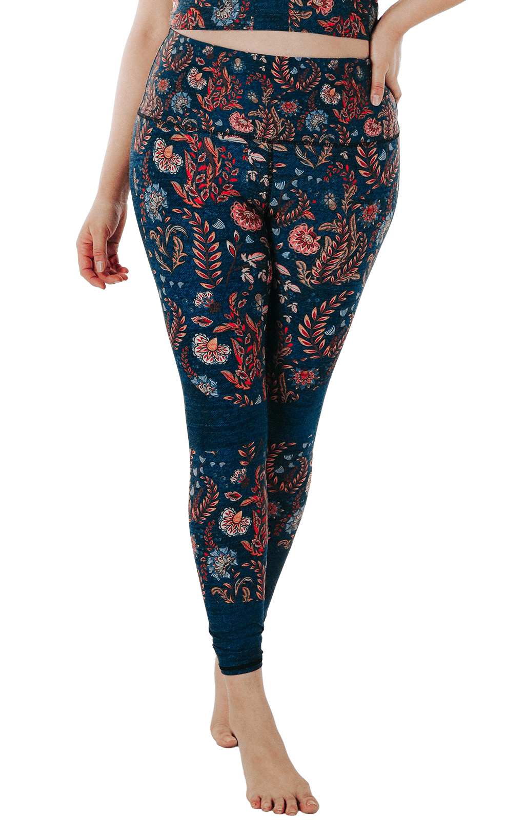 Festival Denim Printed Yoga Democracy Leggings