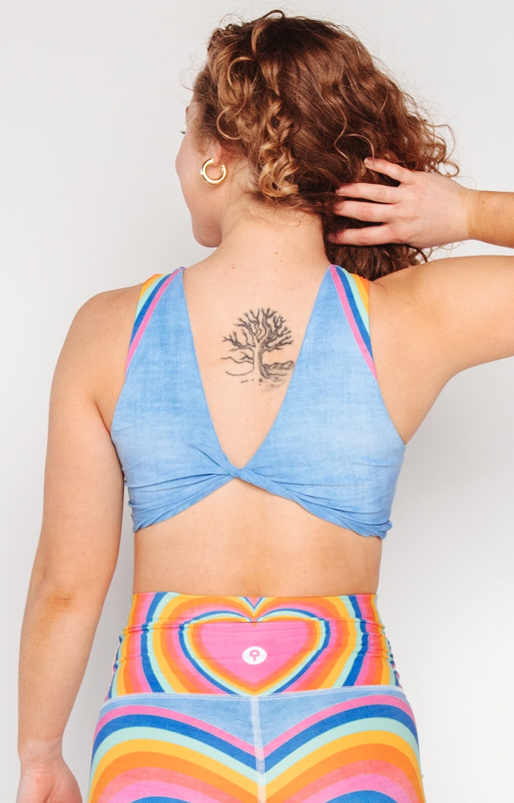 Reversible Twist Top in Rainbow Love by Yoga Democracy