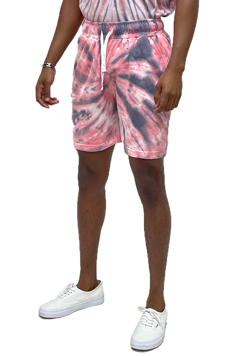 Swirly Cotton Tye Dye Sweat Short