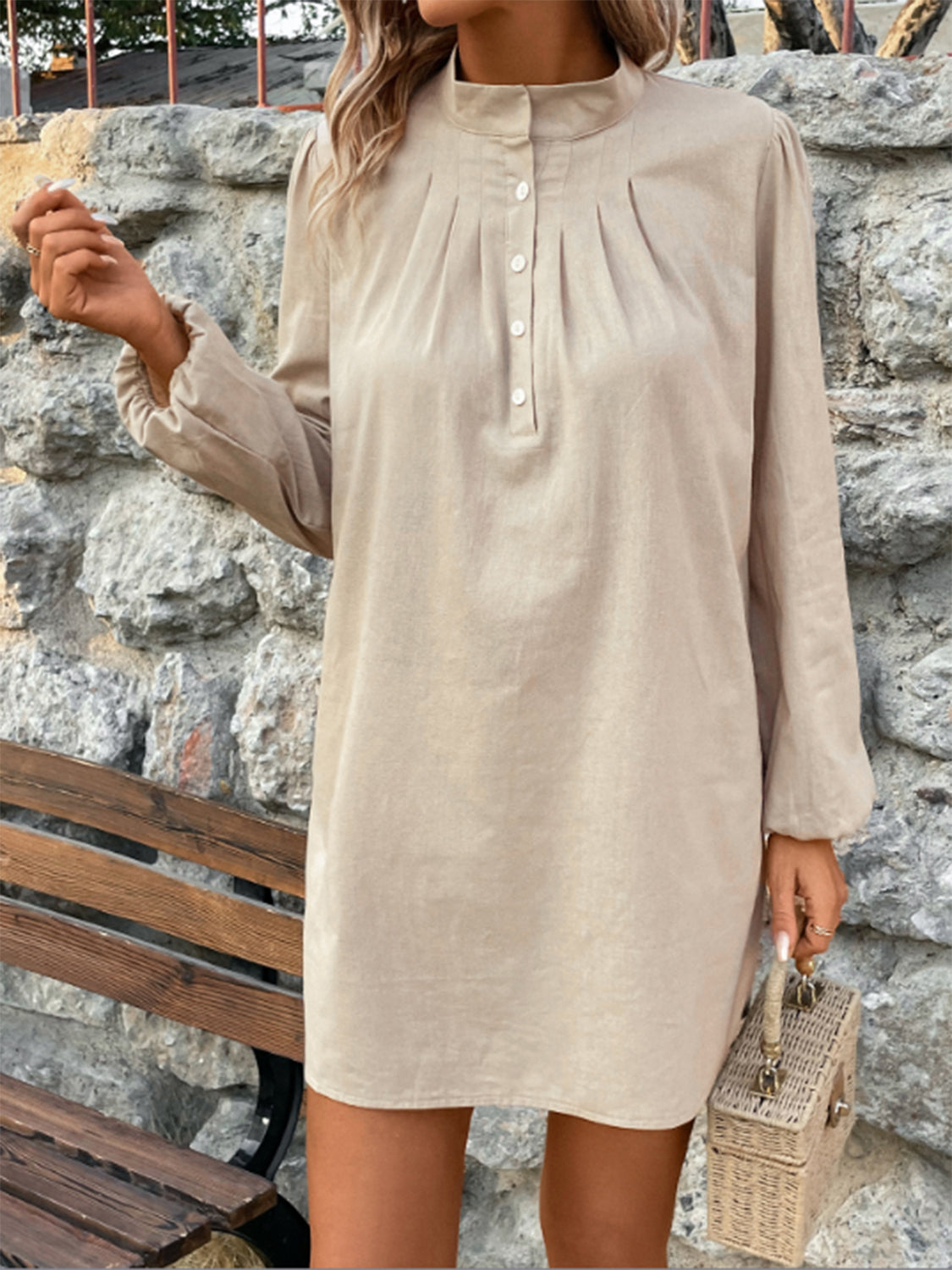 Minimalist Muse Mini Shirt Dress