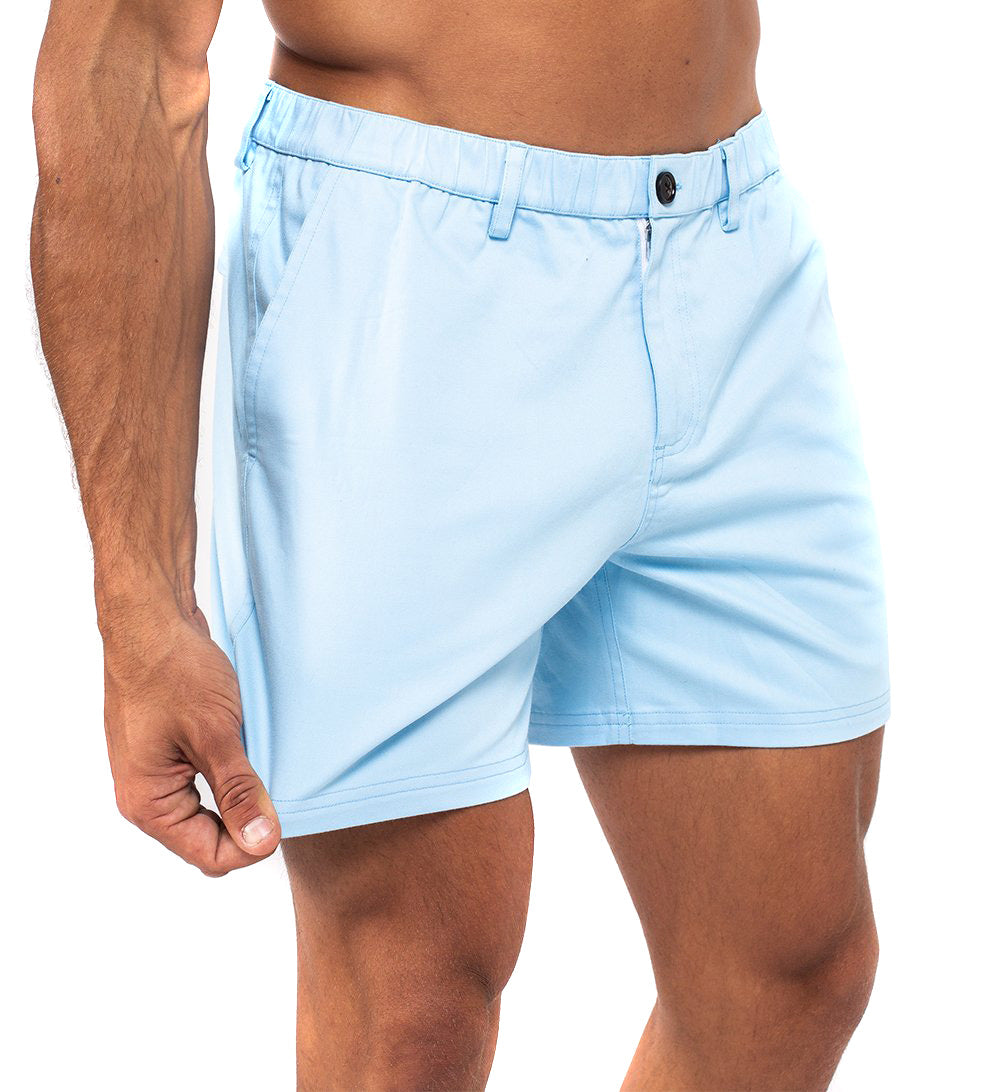 Blue Cotton Bermuda Shorts by Bermies