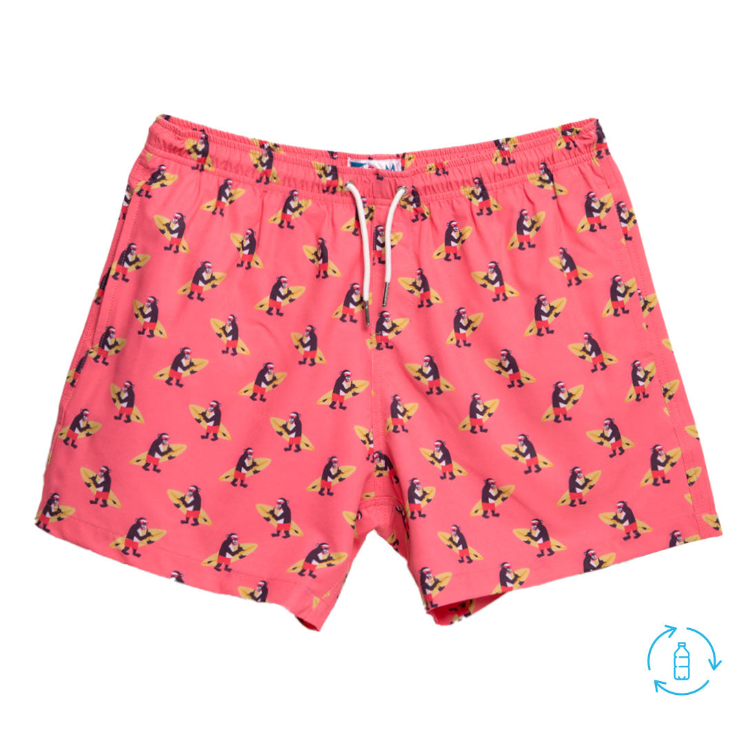 Surfing Monkeys Bermies Swim Trunks