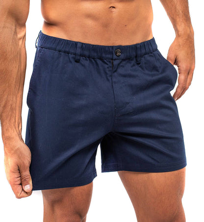 Navy Cotton Shorts by Bermies