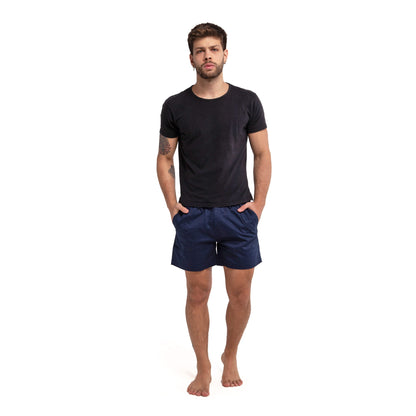 Navy Cotton Shorts by Bermies