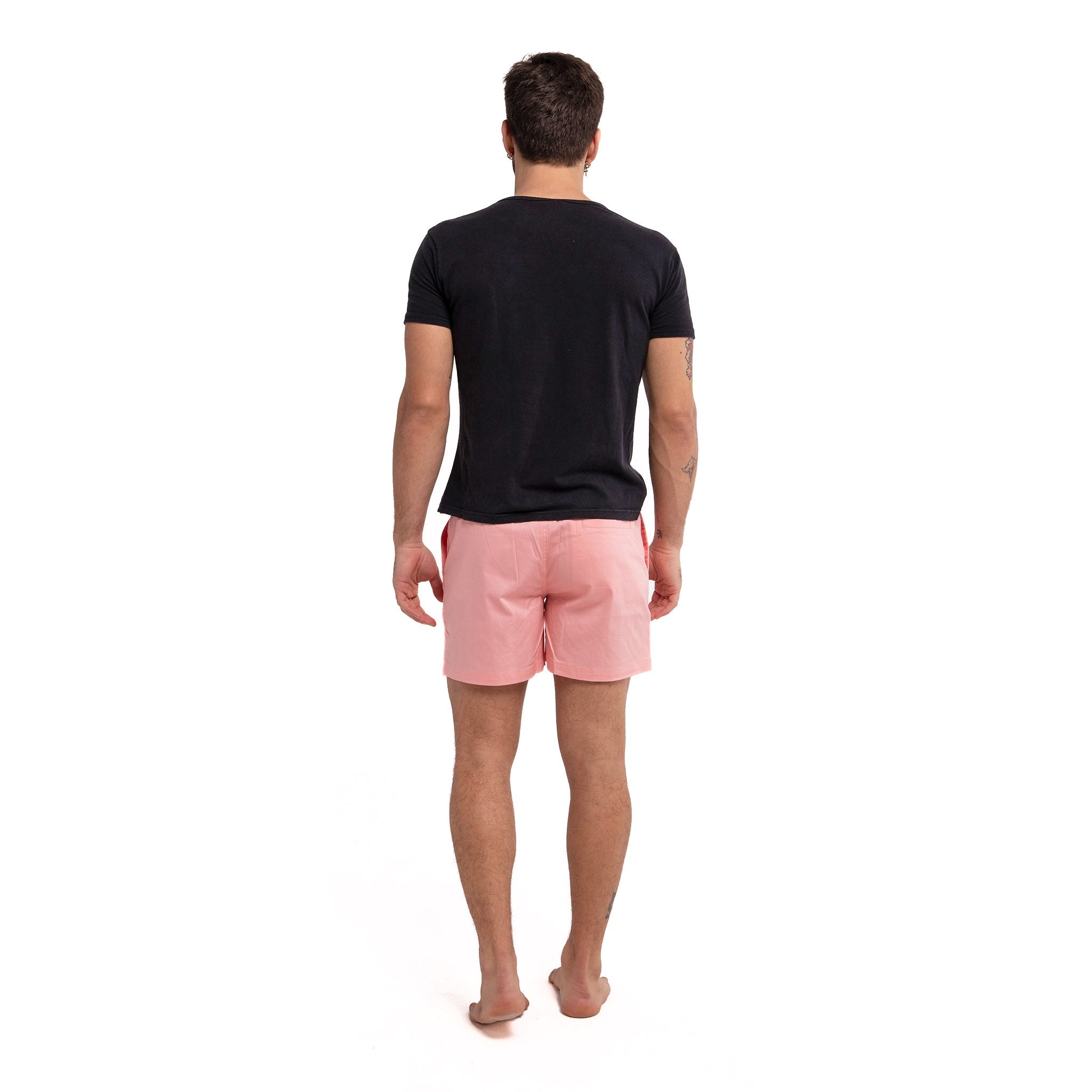 Pink Cotton Shorts by Bermies