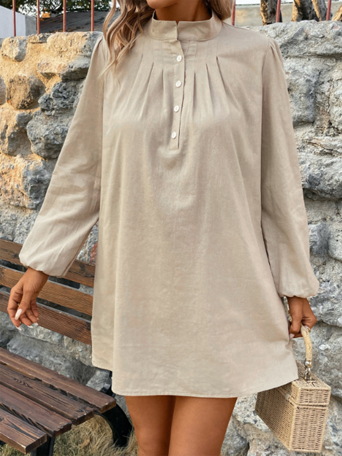 Minimalist Muse Mini Shirt Dress