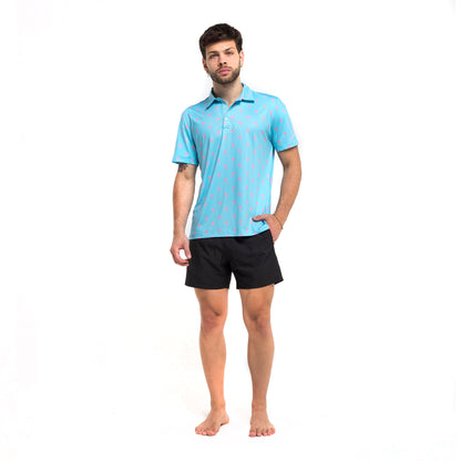 Bahamas Recycled Polyester Performance Golf Polo Shirt by Bermies