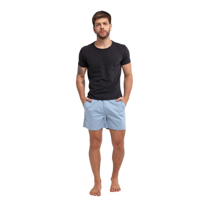 Blue Cotton Bermuda Shorts by Bermies