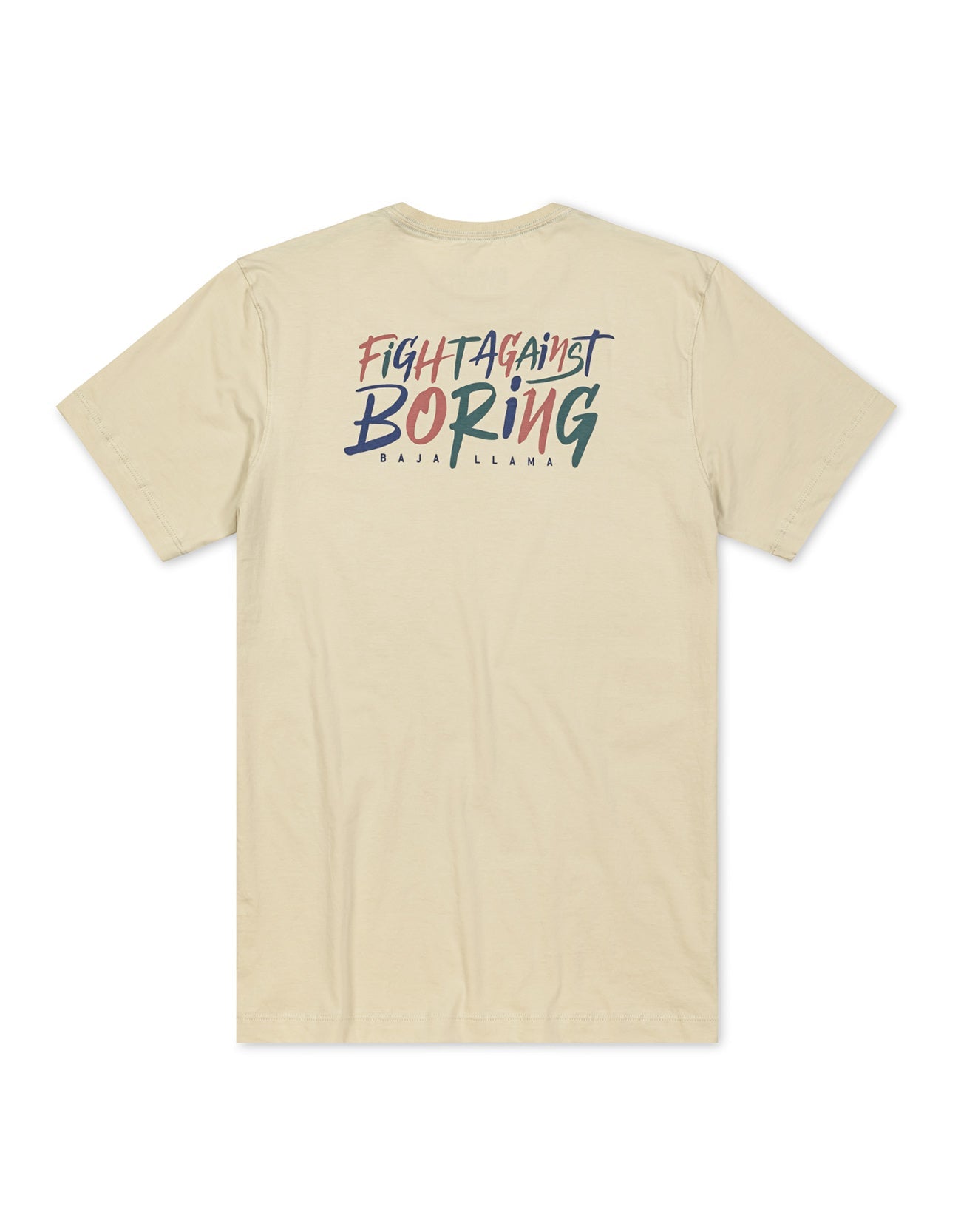 Fight Against Boring Retro-Cream Primo Graphic Tee