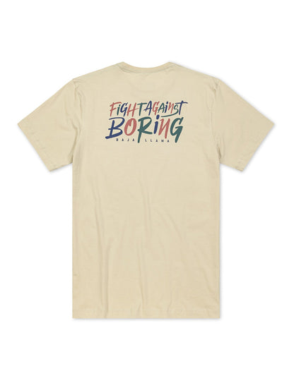 Fight Against Boring Retro-Cream Primo Graphic Tee