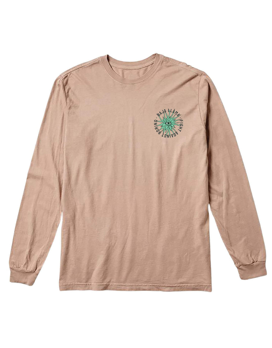 EYE SEE A SUCCULENT LONG SLEEVE TEE - CHAMPAGNE by Bajallama