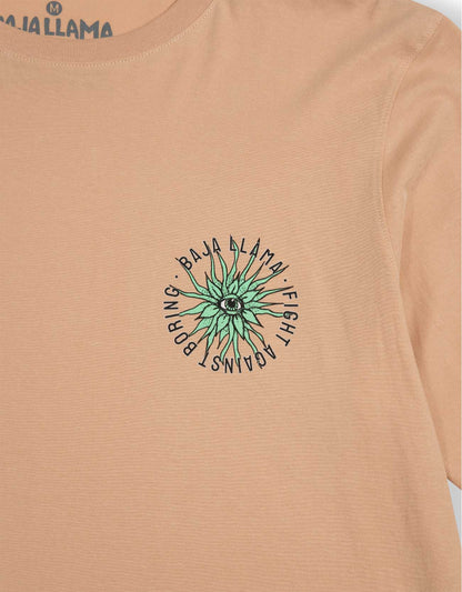 EYE SEE A SUCCULENT LONG SLEEVE TEE - CHAMPAGNE by Bajallama