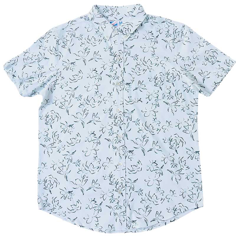 Flowers  Cotton Stretch Shirt by Bermies