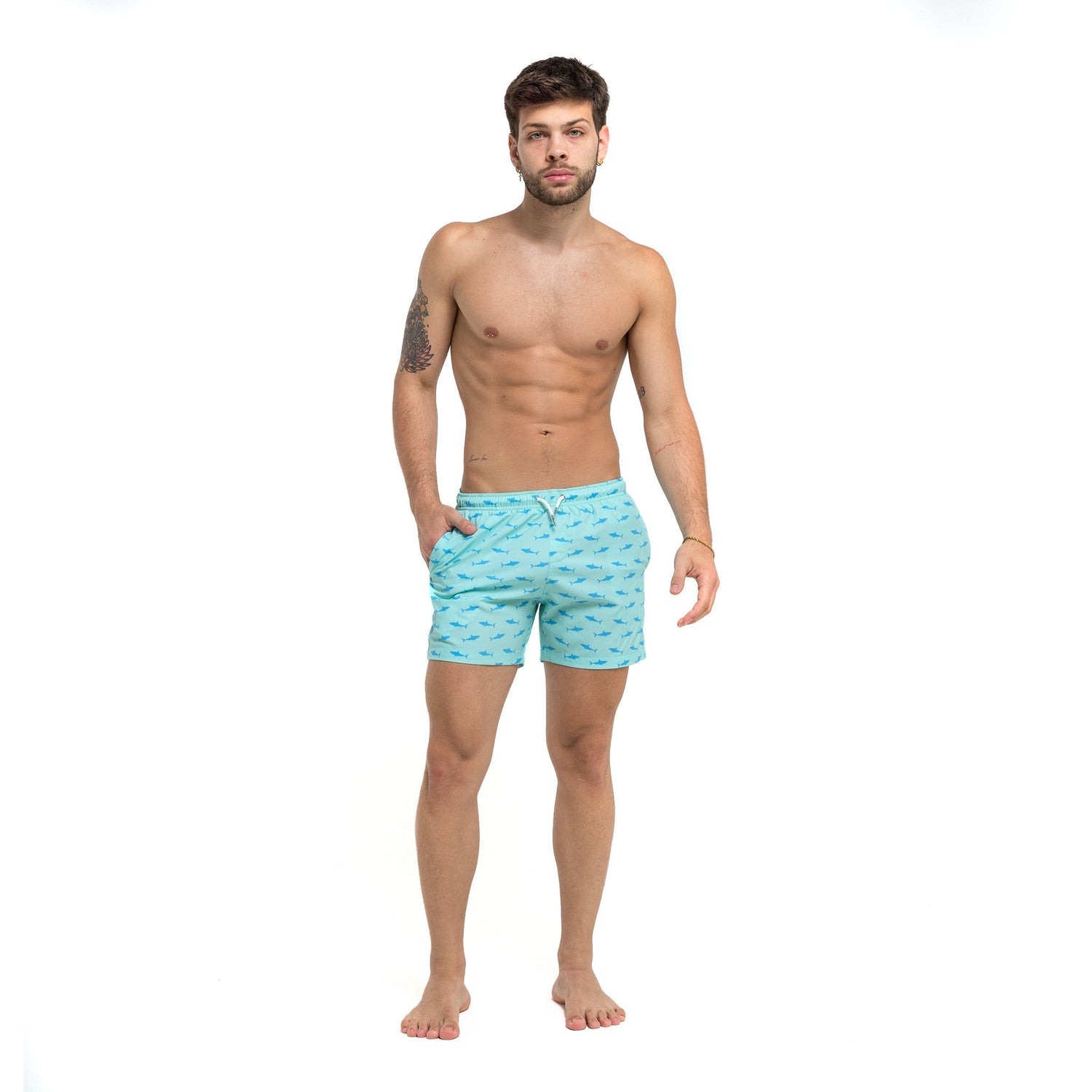 Great White 5&quot; Bermies Swim Trunks