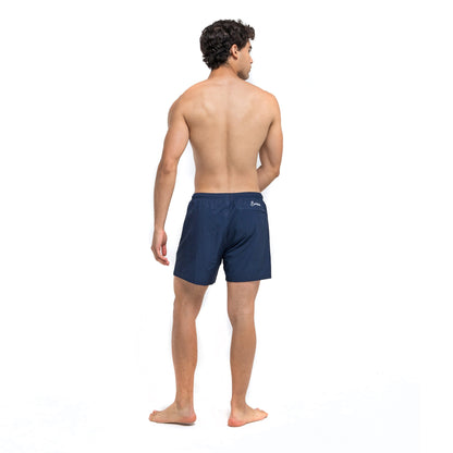 Navy &amp; Flamingo Recycled Polyester Athletic Short by Bermies