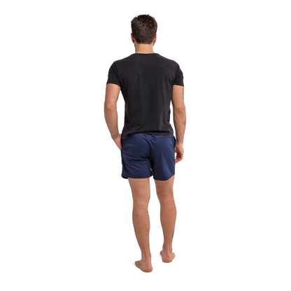 Navy Cotton Shorts by Bermies