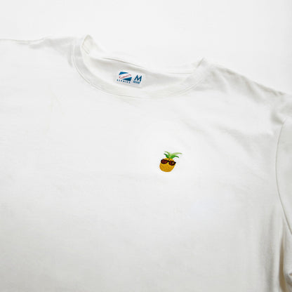 White &amp; Pineapple Cotton Tee by Bermies