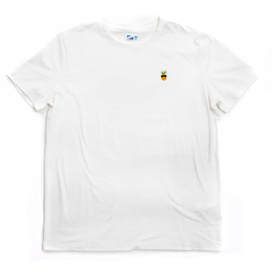 White &amp; Pineapple Cotton Tee by Bermies