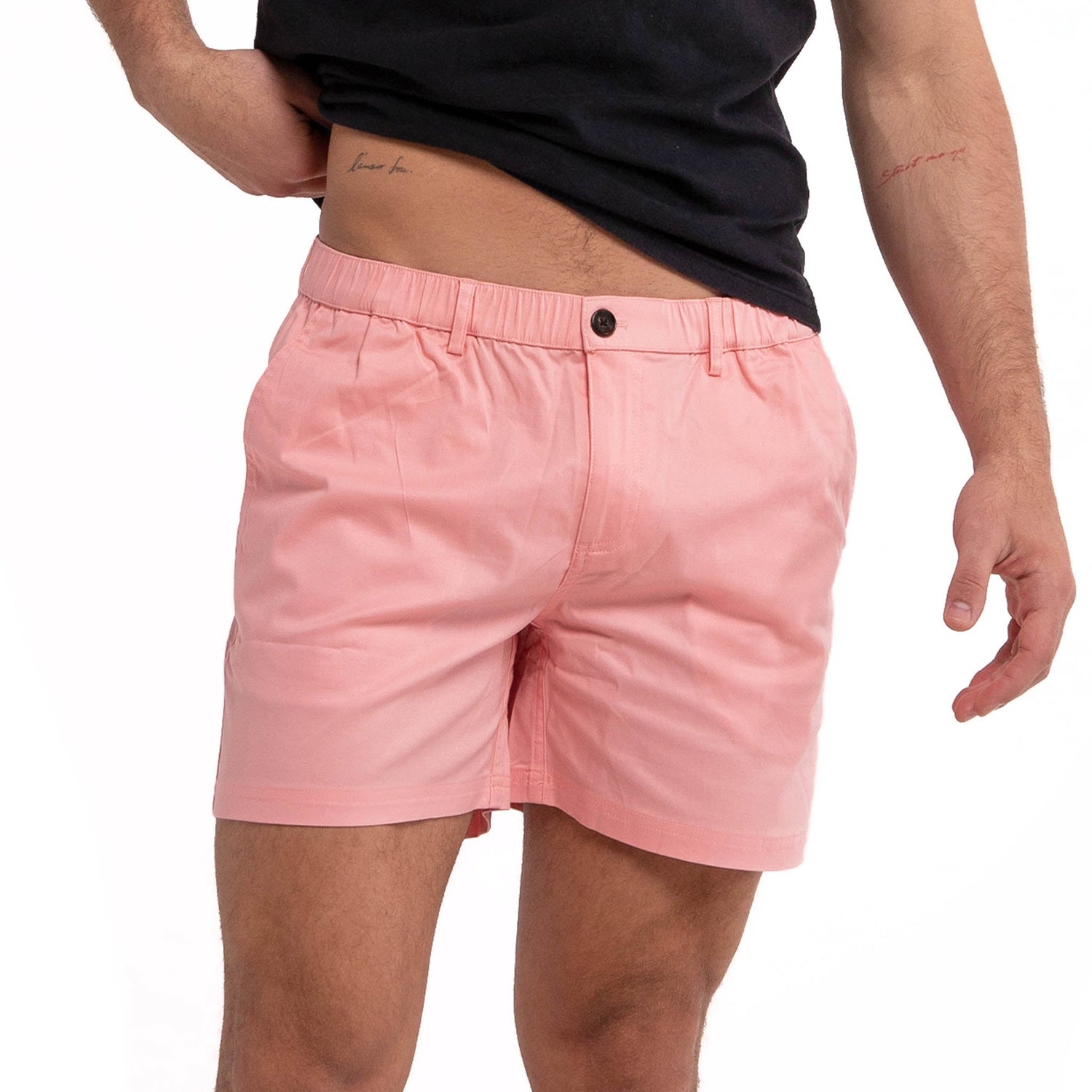 Pink Cotton Shorts by Bermies