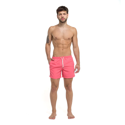 Pink to Flamingo Color Changing Bermies Swim Trunks