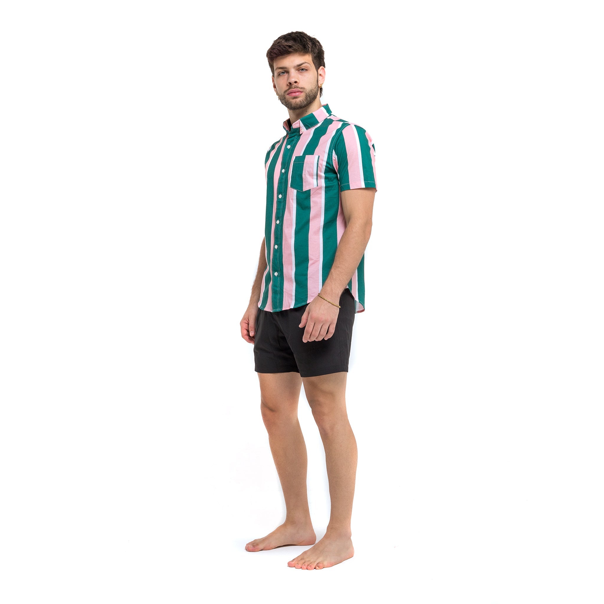 Retro Stripes Cotton Shirt by Bermies